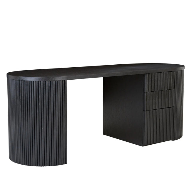  Benjamin Ripple Grand Desk - Matt Black Desk