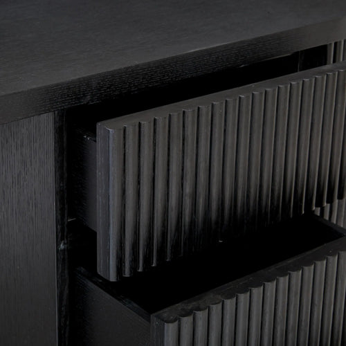  Benjamin Ripple Grand Desk - Matt Black Desk