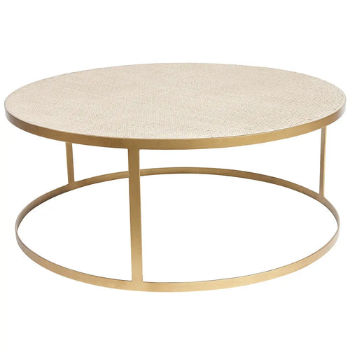  Brooklyn Nested CoffeeTable - Gold & Glass Coffee Table