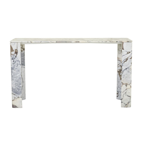  Atlas Slab Entry Hall Table - Natural Ocean Marble Console Table