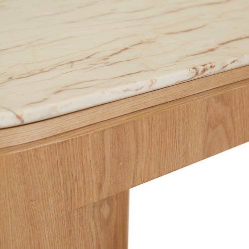  Matt Brown Vein Marble / Natural Ash - Console Table Console Table