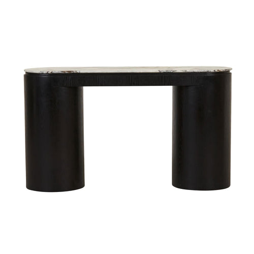  Matt Ocean Marble/Black Oak - Hallway Table Console Table