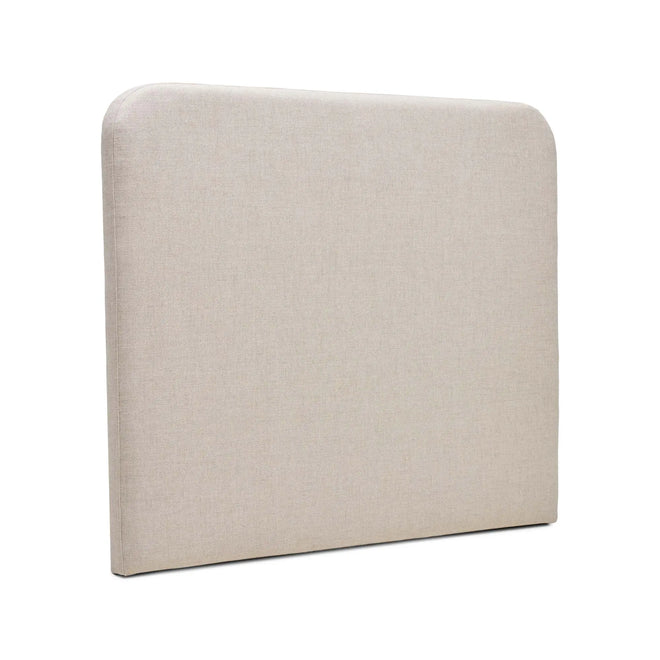  Celine Ivory Linen Modern Bedhead (Double, Queen, King) Bedhead