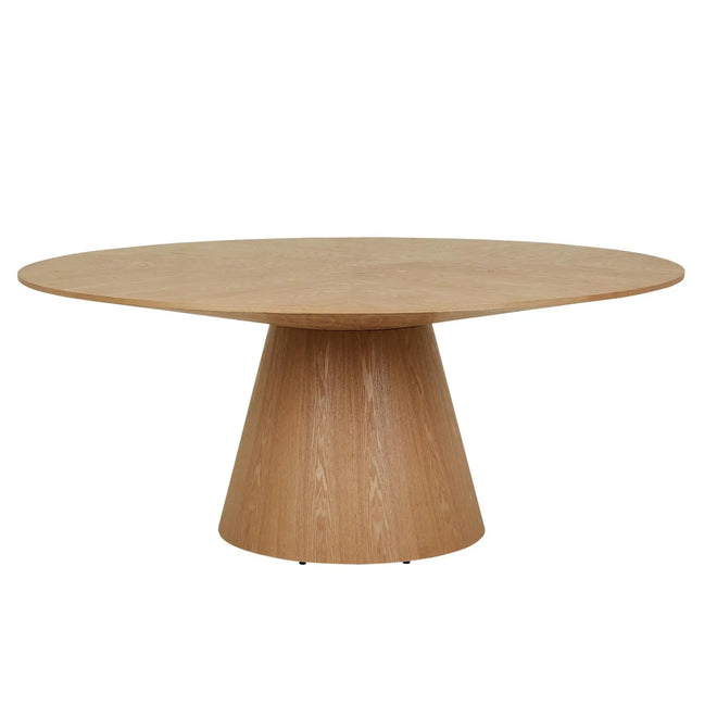  Classique Round Dining Tables - Natural Ash - 4 Seater Dining Table