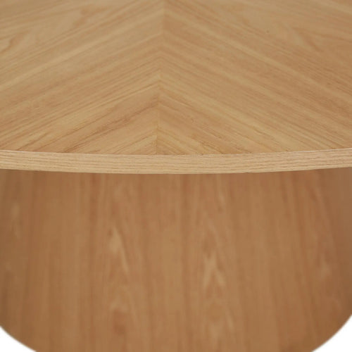  Classique Round Dining Tables - Natural Ash - 4 Seater Dining Table