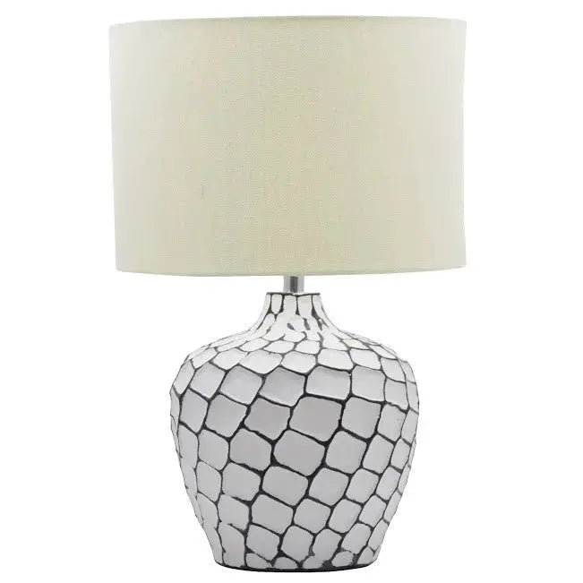 Cobra - Whitewashed Large Table Lamp