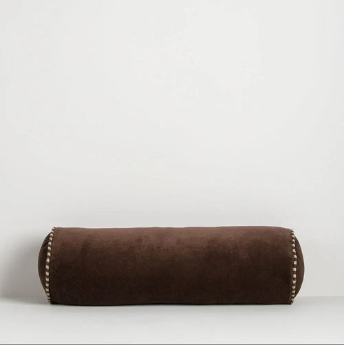  Elliot Chocolate Bolster Cushion Indoor Cushions