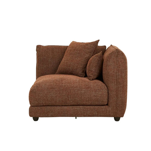  Felix Crest Modular 1 Seater Right Corner Sofa - Auburn Weave Sofa