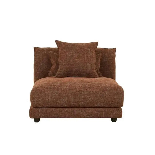  Felix Crest Modular 1 Seater Right Corner Sofa - Auburn Weave Sofa