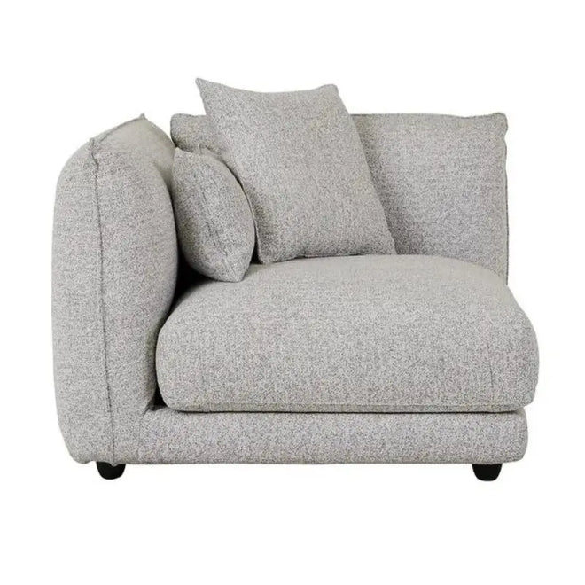  Felix Crest Modular Sofa 1 Seater Left Corner - Cloud Speckle Sofa