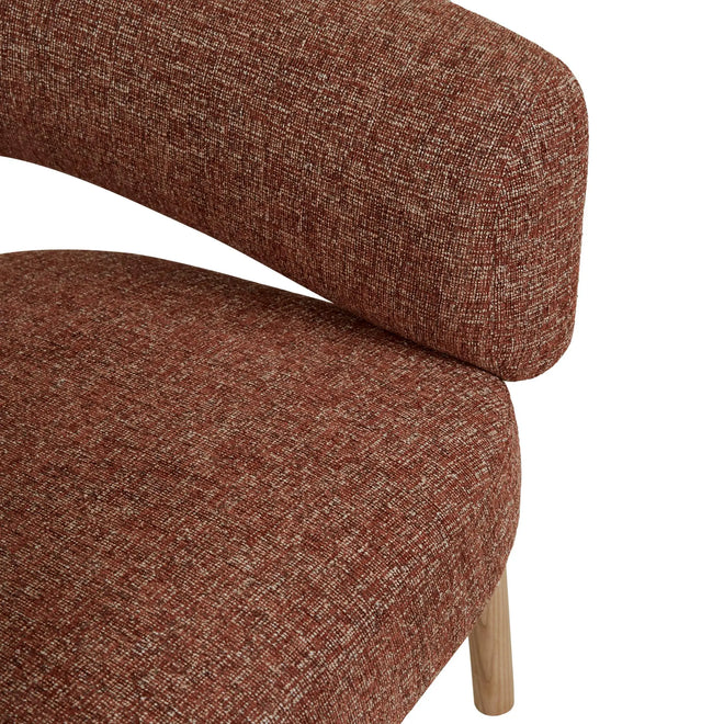  Jenson Designer Occasional Chair - Cinnamon Speckle - Natural Ash Occasional Chair