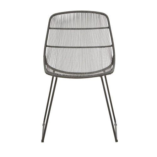  Granada Scoop Designer Outdoor Dining Chair - Chalk - White Dining Chairs