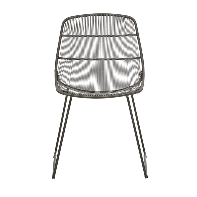  Granada Scoop Outdoor Designer Dining Chair - Licorice Dining Chairs