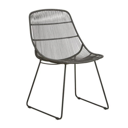  Granada Scoop Outdoor Designer Dining Chair - Licorice Dining Chairs