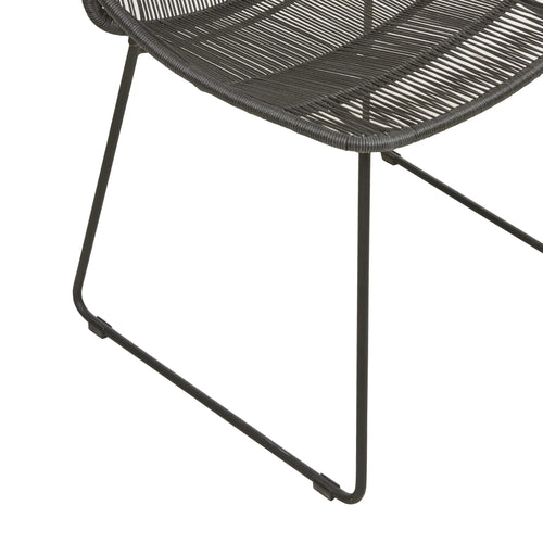  Granada Scoop Outdoor Designer Dining Chair - Licorice Dining Chairs