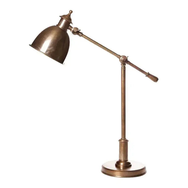Henley - Antique Solid Brass Adjustable Desk Lamp