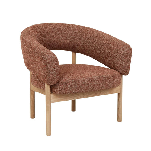  Jenson Designer Occasional Chair - Cinnamon Speckle - Natural Ash Occasional Chair