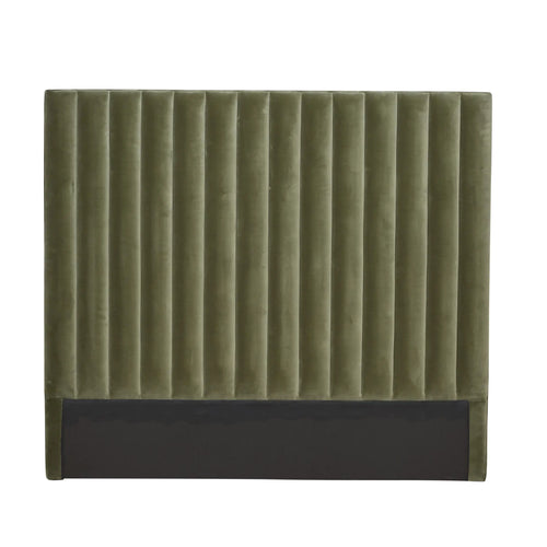  Kennedy Tufted Modern Bedheads - Olive Green Velvet - Queen & King Bedhead