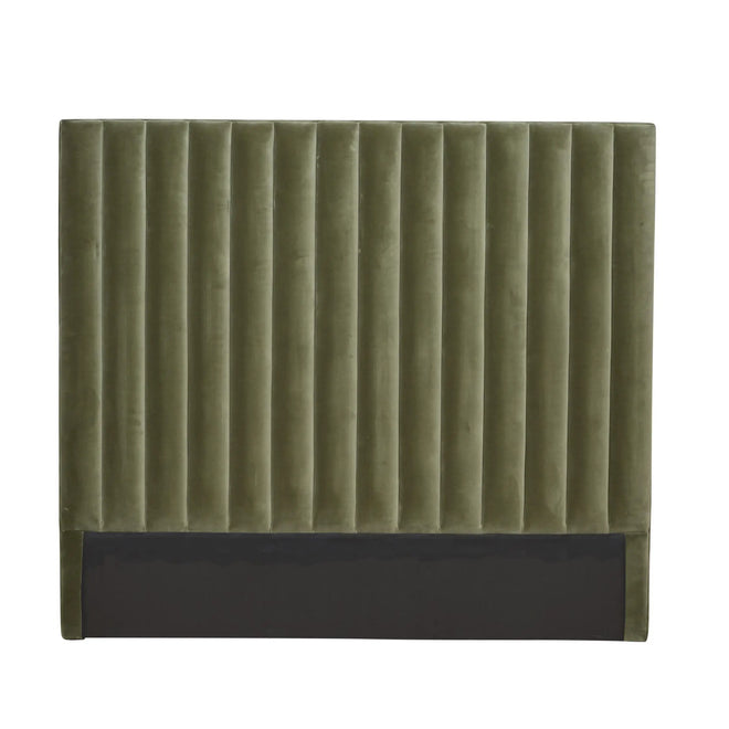  Kennedy Tufted Modern Bedheads - Olive Green Velvet - Queen & King Bedhead