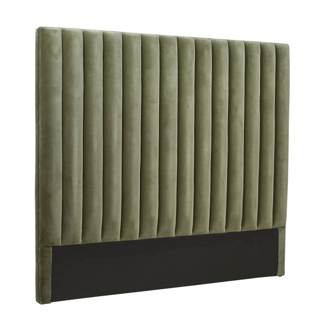  Kennedy Tufted Modern Bedheads - Olive Green Velvet - Queen & King Bedhead