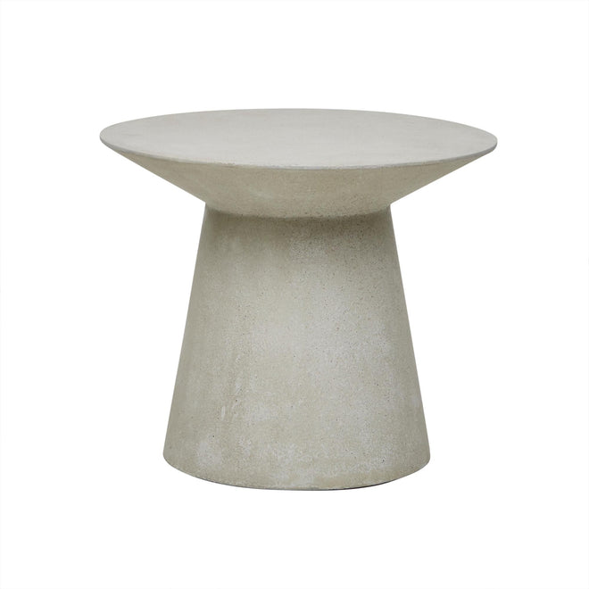  Livorno Round Designer Outdoor Side Table - Grey Speckle Side Table