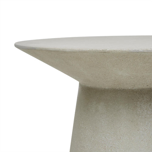  Livorno Round Designer Outdoor Side Table - Grey Speckle Side Table