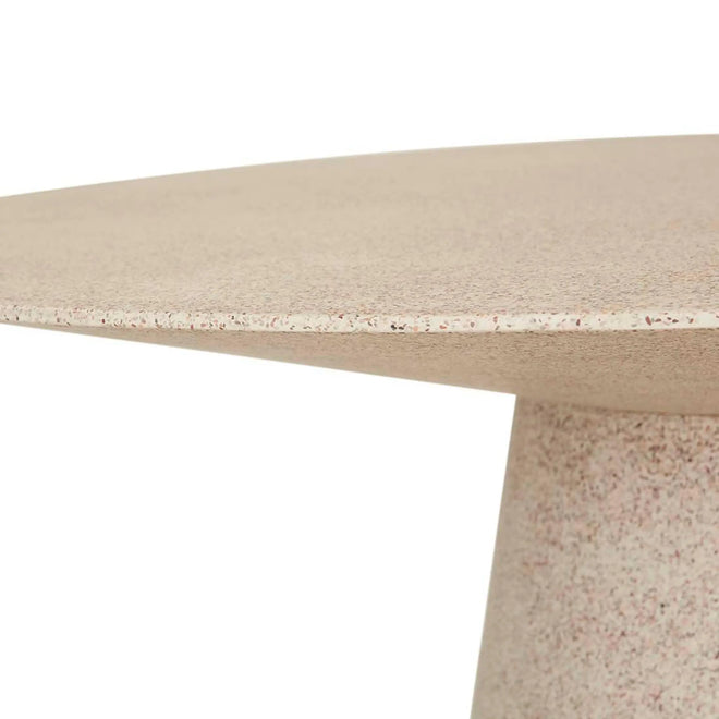  Livorno Round Designer Outdoor Dining Tables - 4 Seater - Warm Sand Dining Table