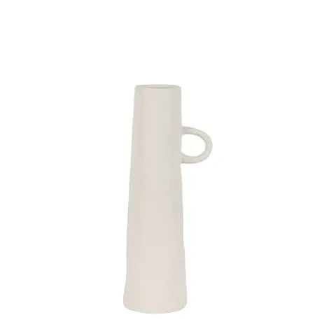  Lotus - Modern Porcelain Ivory Vase Vases & Vessels