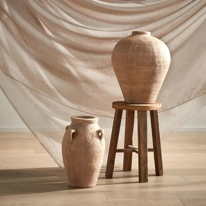 Mallorca Terracotta Stoneware Vase Decor