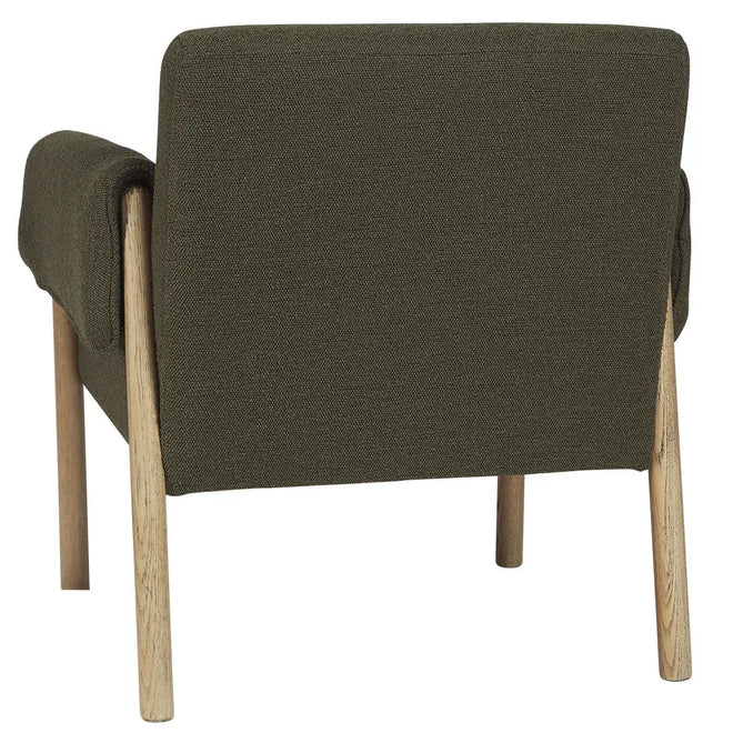  Manly - Moss Boucle & Oak - Armchair Occasional Chairs