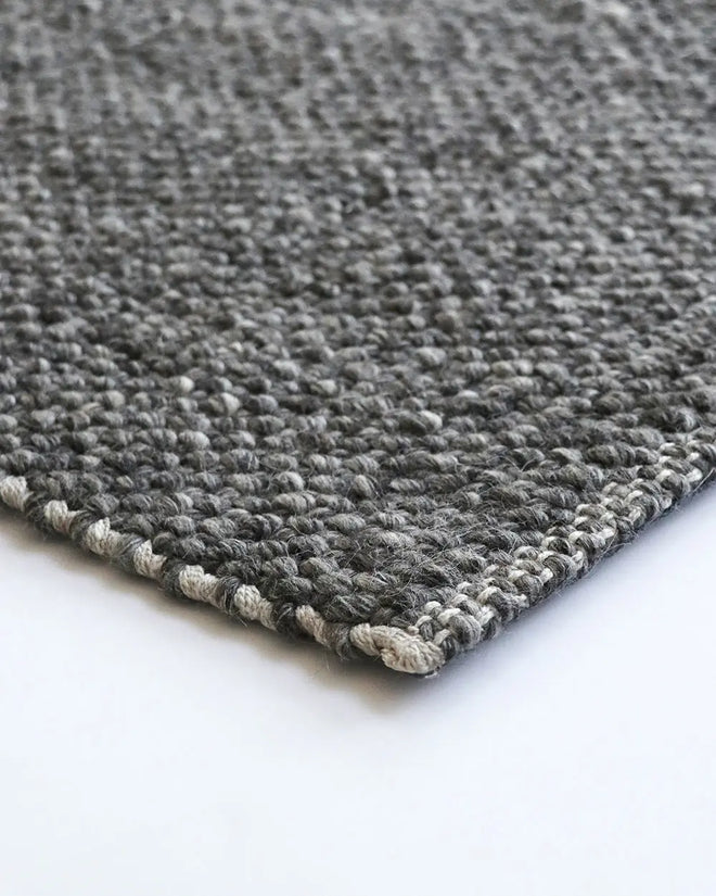  Nebraska Charcoal Handwoven Weave Rug Indoor rug