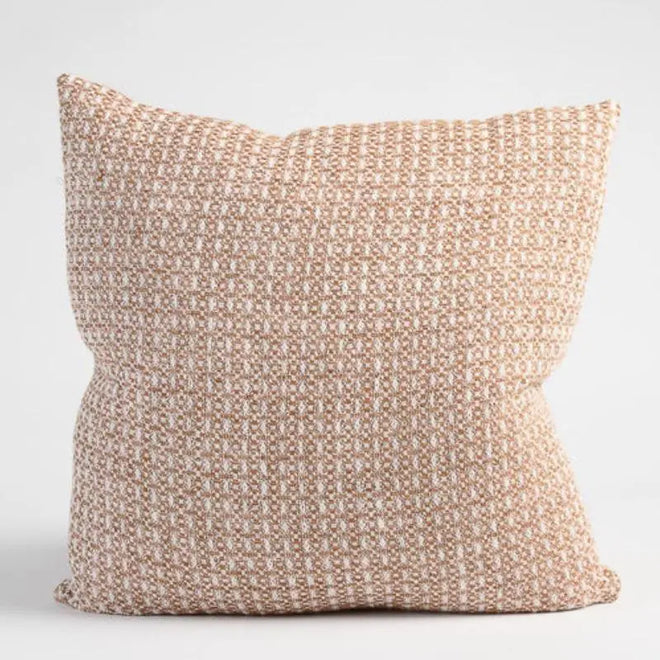  Noah Cushion Nutmeg Cream Weave Cushion