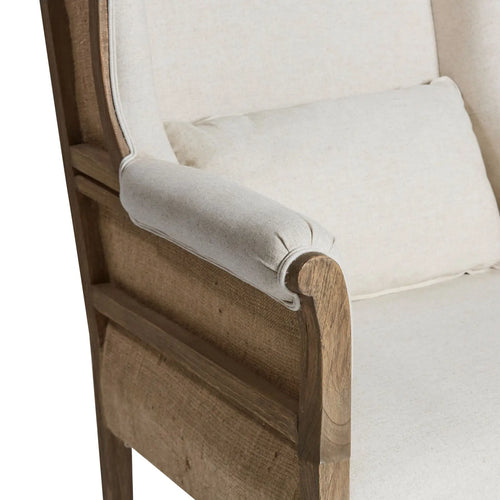  Noosa - Classic Oak & Linen Armchair Occasional Chairs