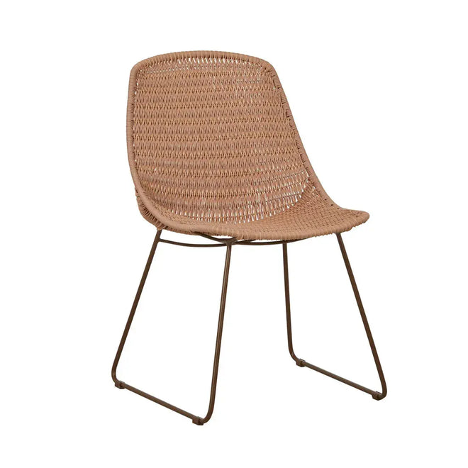  Normandy Sleigh Dining Chair - Sunkiss Weave - Bronze Dining Chairs