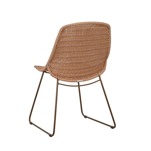  Normandy Sleigh Dining Chair - Sunkiss Weave - Bronze Dining Chairs