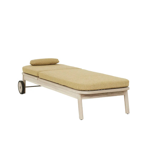  Normandy Sunbed - Olive - Aged Teak Sofa