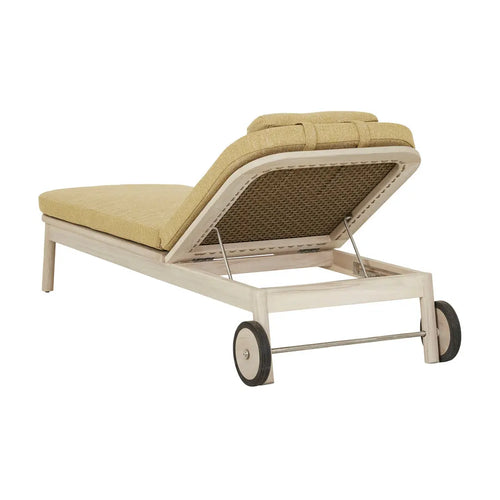  Normandy Sunbed - Olive - Aged Teak Sofa