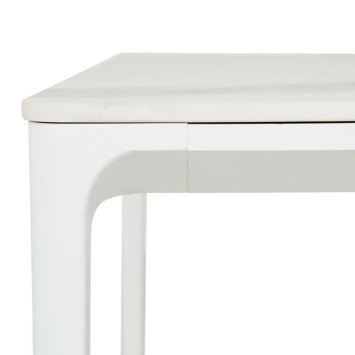  Portsea Classic Outdoor Dining Tables - White Stone - 6 Seater Dining Table