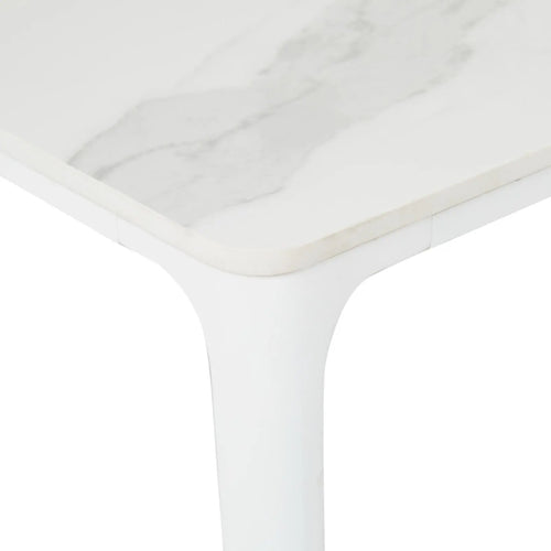  Portsea Classic Outdoor Dining Tables - White Stone - 6 Seater Dining Table