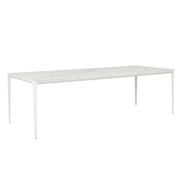  Portsea Classic Outdoor Dining Tables - White Stone - 8 Seater Dining Table