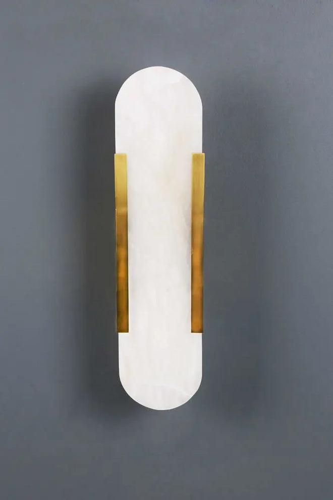  *Pre-order Harper - Marble and Brass Wall Light Wall Sconce