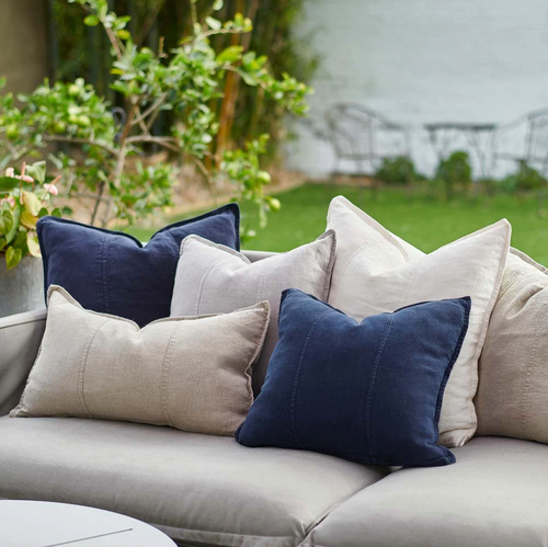  Luca® Outdoor Linen Cushion - Navy Cushions