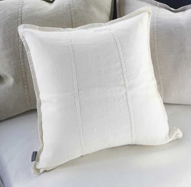  Luca® Outdoor Linen Cushion - White Cushions