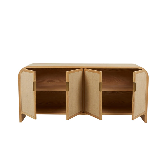  Chloe Modern Arc Buffet /Sideboard - Natural Ash Buffets