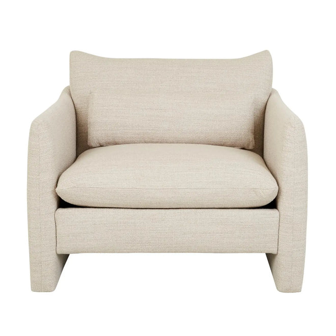  Sidney Peak Modern Sofa Chair - Natural Speckle Occasional Chair