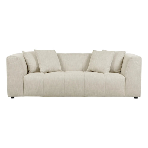  Sidney Slouch 3 Seater Modern Sofa - Barley