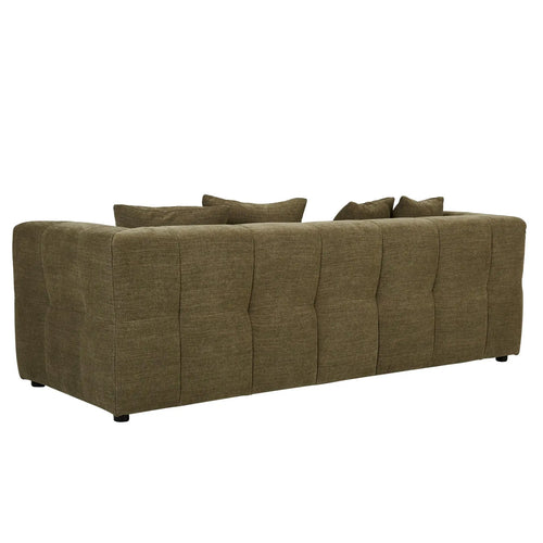  Sidney Slouch Designer 3 Seater Sofa - Copeland Olive