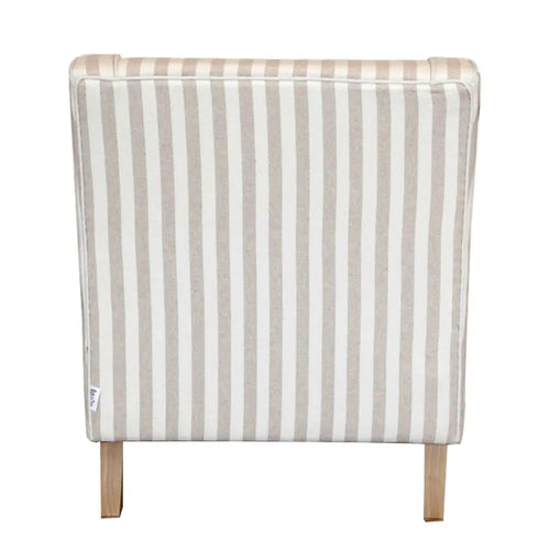  Suffolk - Natural & Stripe - Fabric Arm Chair Occasional Chairs