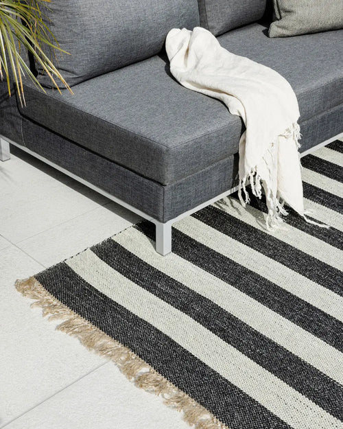  Summit Charcoal & Natural Outdoor Rug Outdoor rugs