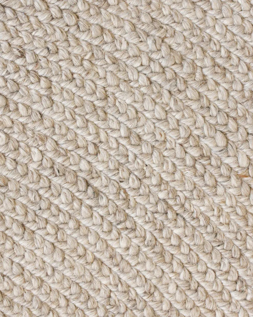  Tairua Round Rug - Natural Straw Birch Braided Design Indoor rug